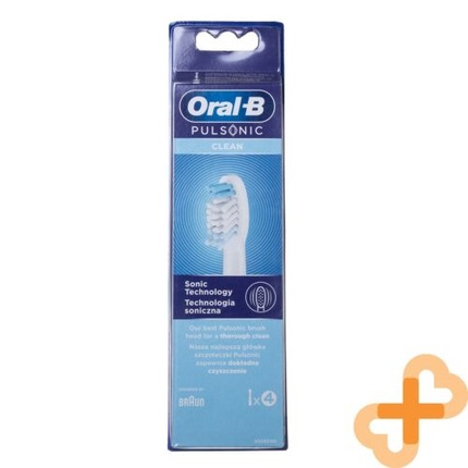 Насадки для электрических зубных щеток Oral-B Pulsonic Clean, 4 шт., Sonic Technology насадки для электрических зубных щёток oral b prescision clean 4 eb20rb