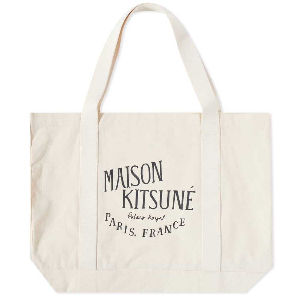 Сумка для покупок Maison Kitsune Palais Royal, экрю