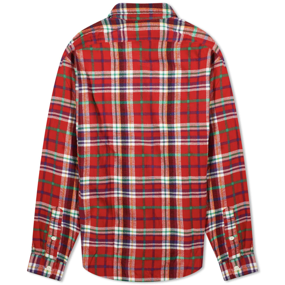 

Рубашка в клетку из фланели с начесом Polo Ralph Lauren, мультиколор