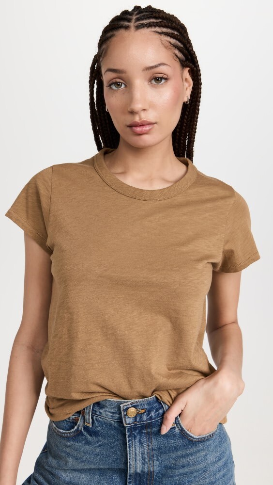 

Футболка Rag & Bone The Slub, хаки