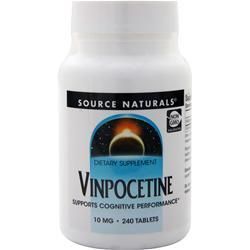 Source Naturals Винпоцетин (10 мг) 240 таблеток source naturals витамин с без гмо 1 000 мг 240 таблеток