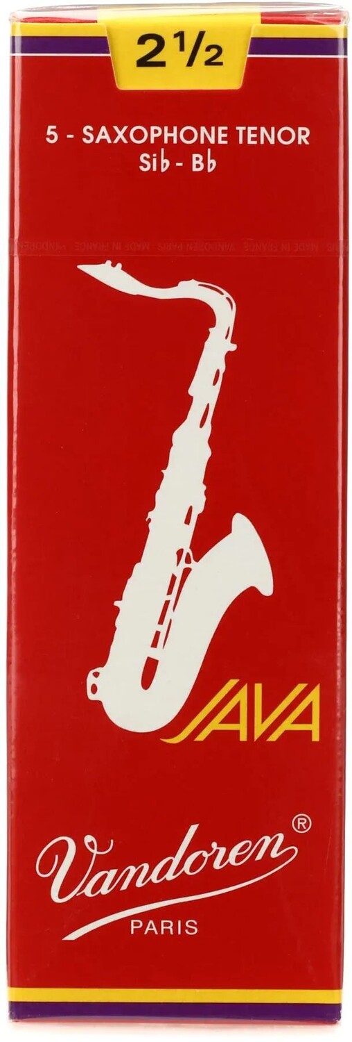 

Vandoren SR2725R — красные трости для тенор-саксофона JAVA — 2,5 (5 шт.)