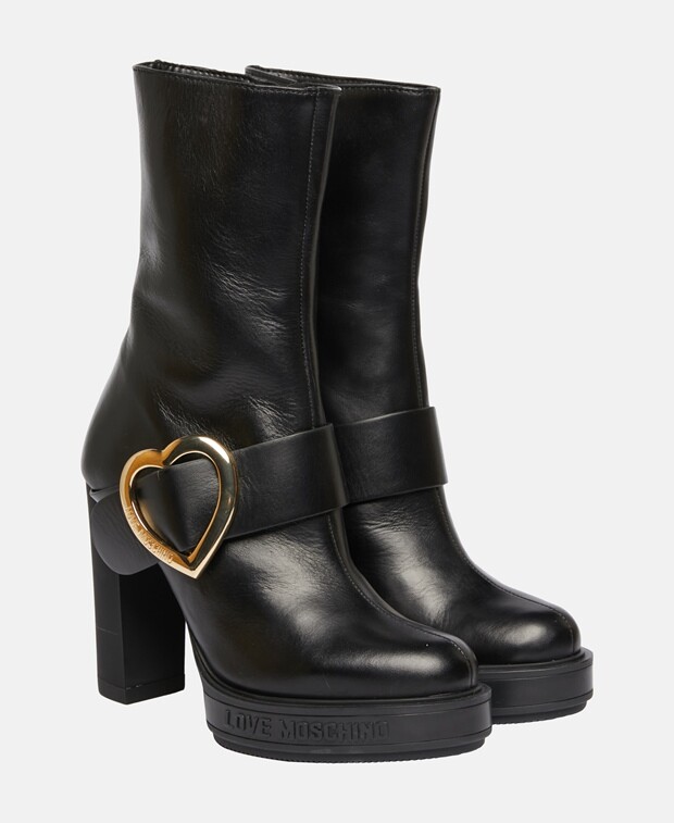 

Телячьи сапоги Love Moschino, черный
