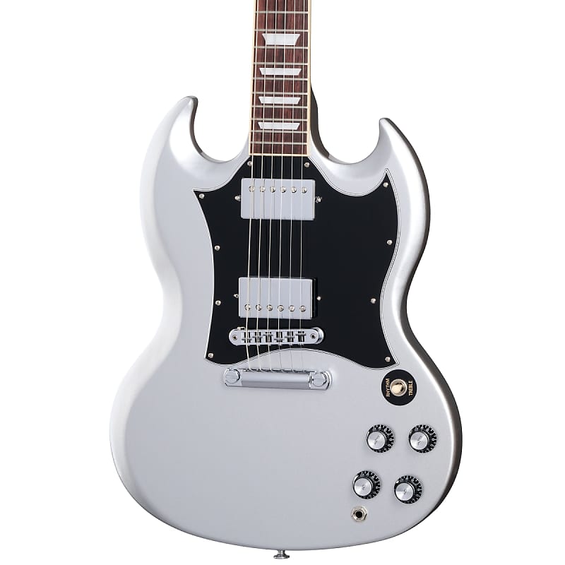 цена Электрогитара Gibson - SG Standard - Electric Guitar - Silver Metallic - w/ Softshell Case