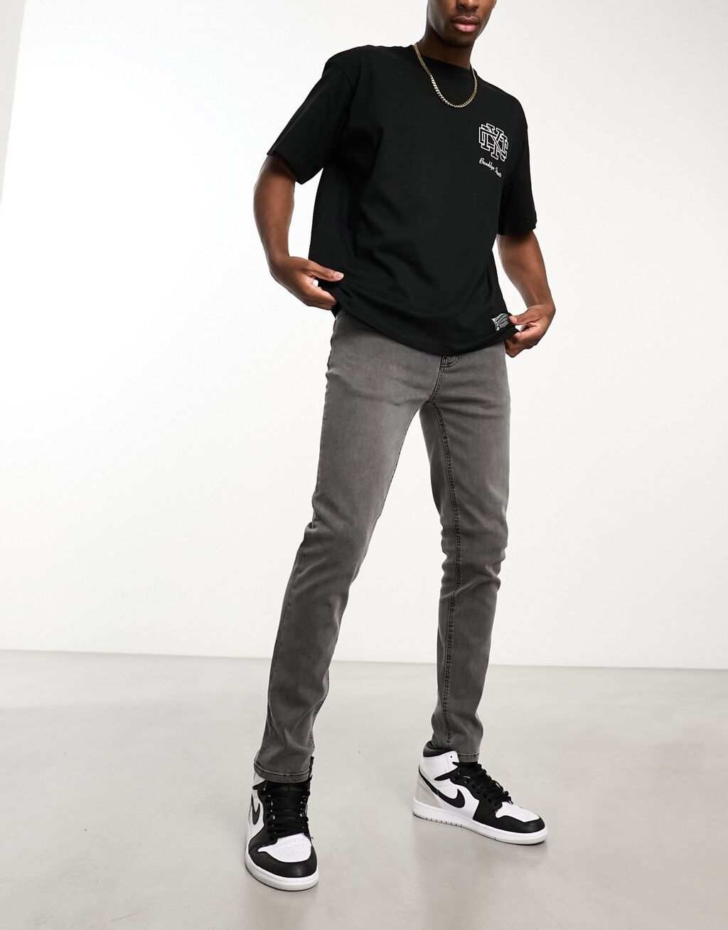 

Черные джинсы скинни ASOS DESIGN