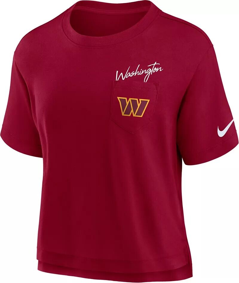 

Женская красная футболка с карманом Nike Washington Commanders