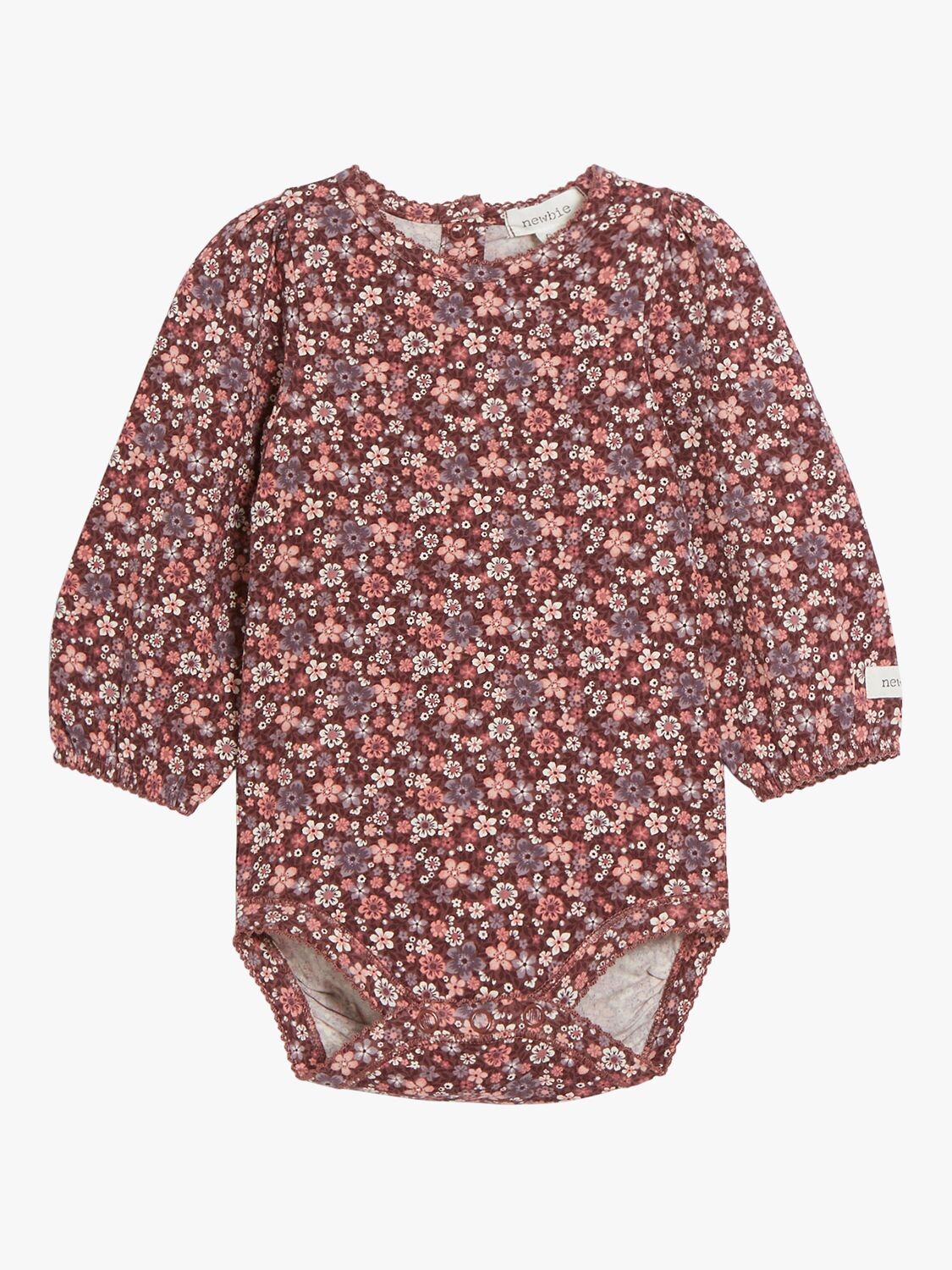 

Боди Newbie Baby с цветочным принтом, Marron