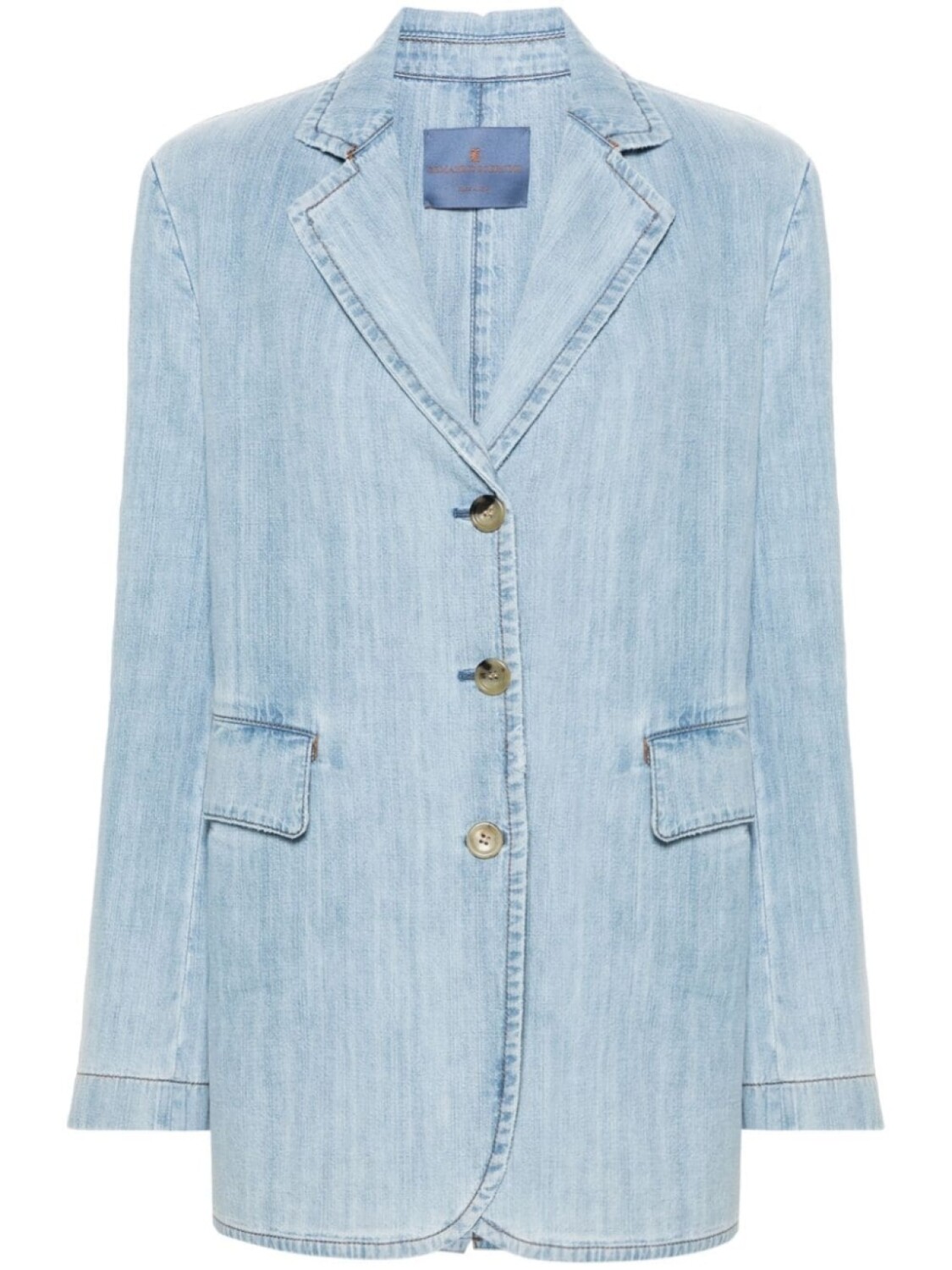

Ermanno Scervino однобортный пиджак из денима, синий