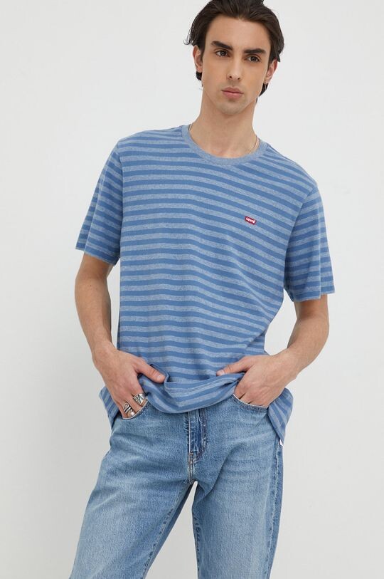 

Хлопковая футболка Levi's, синий