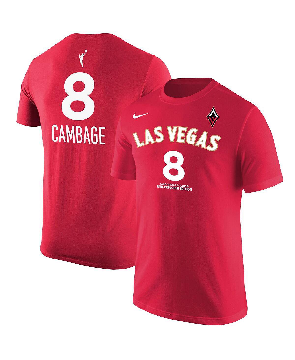 Мужская красная футболка Liz Cambage Las Vegas Aces Explorer Edition с именем и номером Nike nugent liz unravelling oliver
