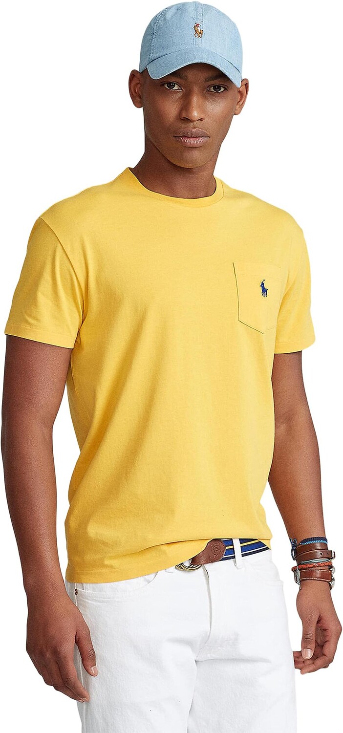

Классическая футболка из джерси с карманами Polo Ralph Lauren, цвет Gold Bugle