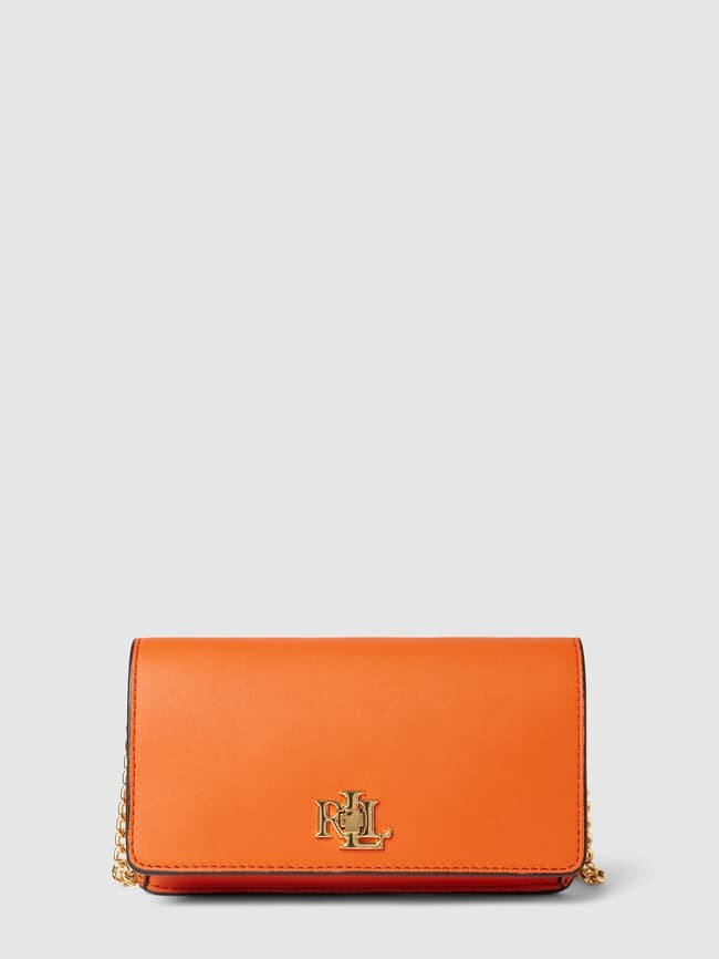 

Клатч с аппликацией этикетки Lauren Ralph Lauren, оранжевый