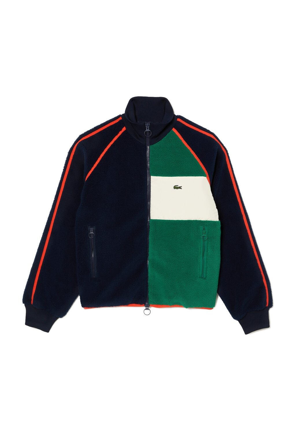 

Толстовка Lacoste, синий морской белый оранжевый pqi
