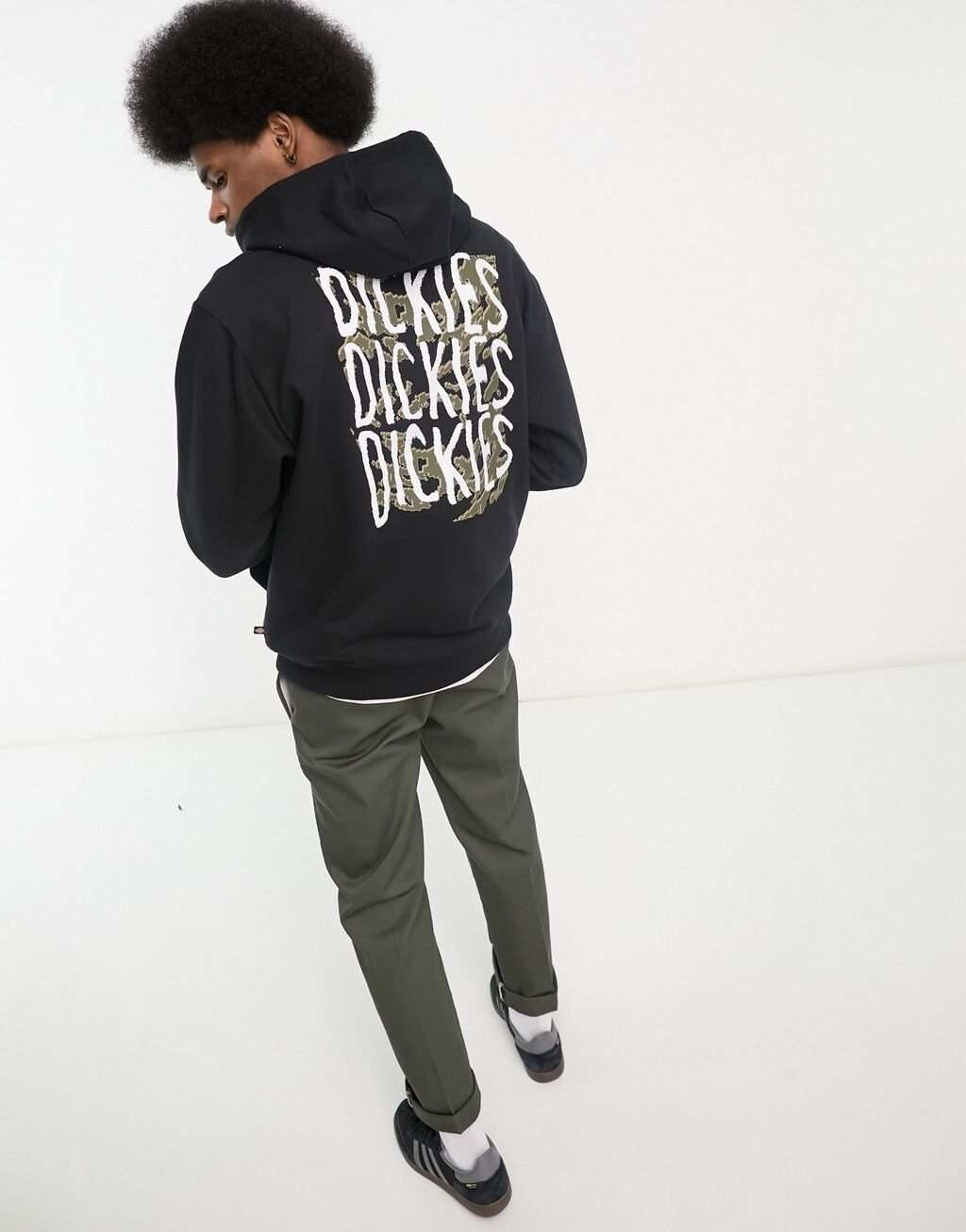 

Черная толстовка с принтом на спине Dickies Creswell
