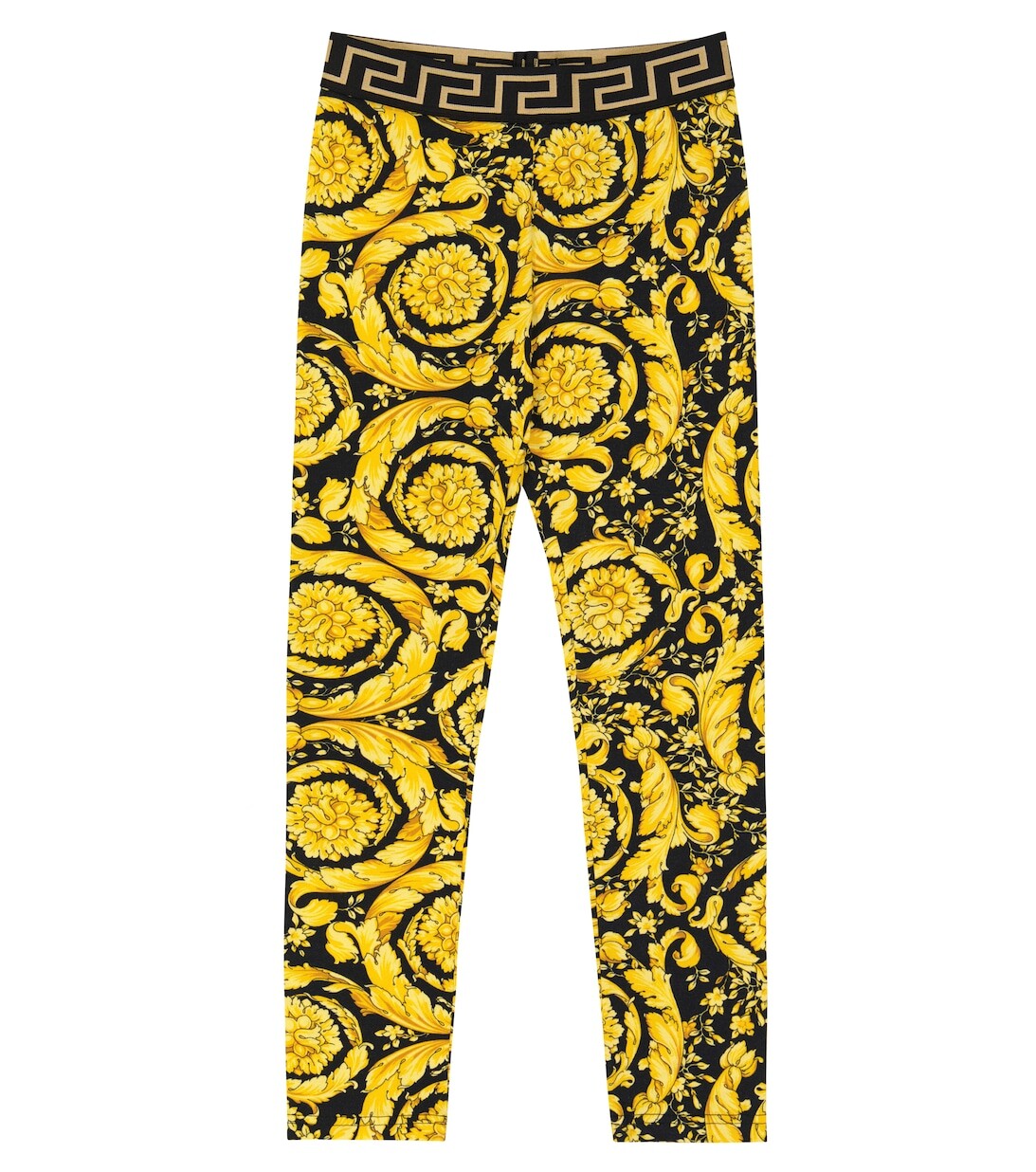 

Спортивные брюки с принтом из смесового хлопка Versace, золотой