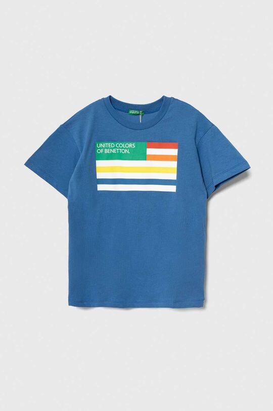

Хлопковая футболка для детей United Colors of Benetton, синий