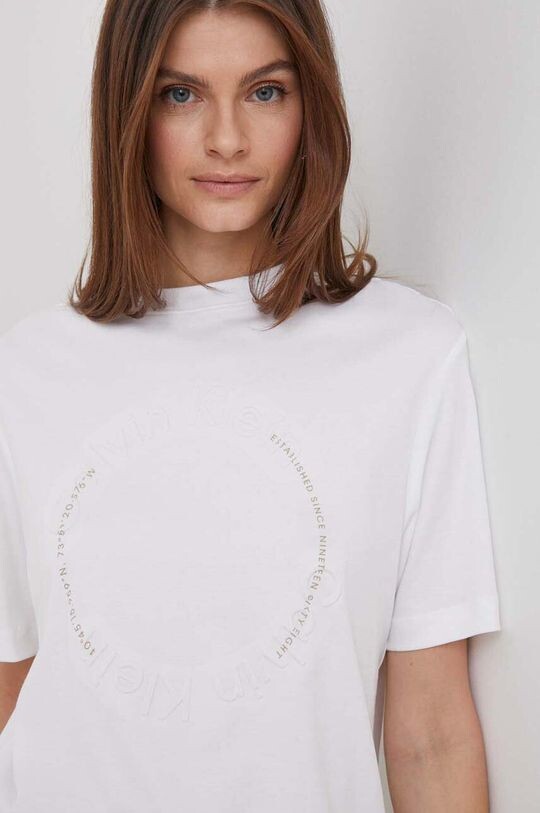

Хлопковая футболка Calvin Klein, белый