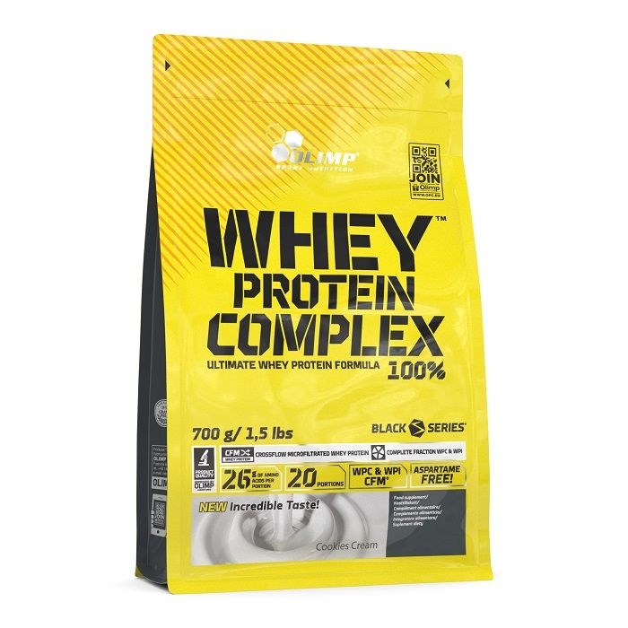 Протеиновая добавка Olimp Whey Protein Complex 100% Cookies Cream, 700 g scitec whey protein prof 2350g chocolate cookies cream