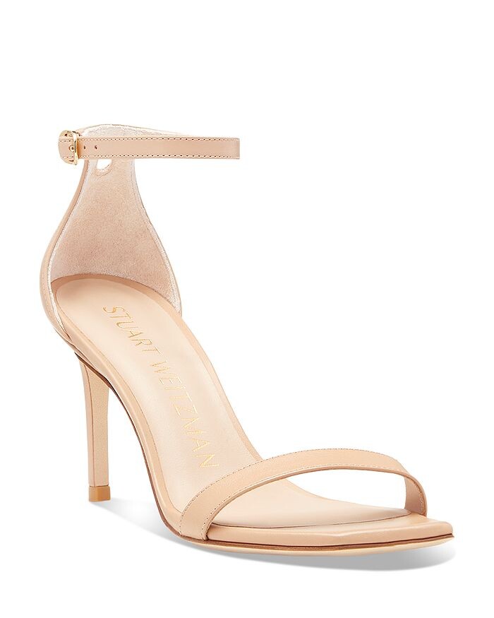 

Женские босоножки на высоком каблуке с квадратным носком NuNakedCurve Stuart Weitzman