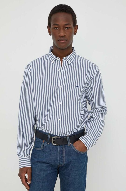 

Хлопчатобумажную рубашку Levi's, темно-синий