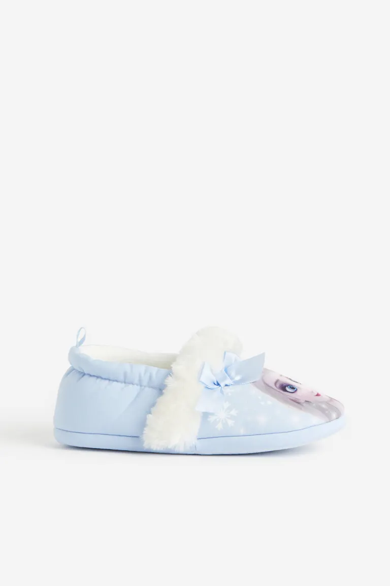 

Домашние тапочки с аппликациями H&M, синий