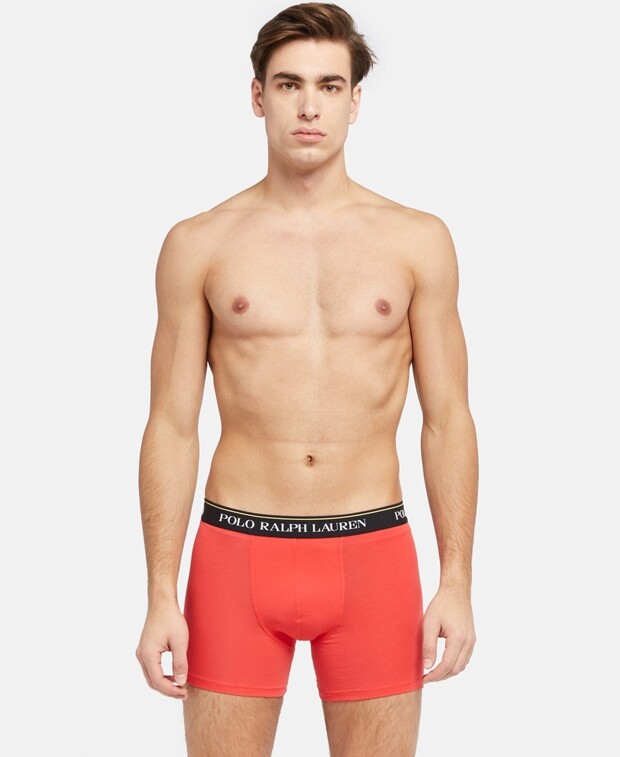 

Трусы-боксеры, 3 шт. Polo Ralph Lauren, красный