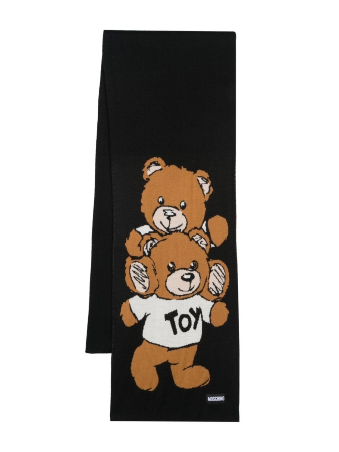 

Moschino платок с принтом Teddy Bear, черный