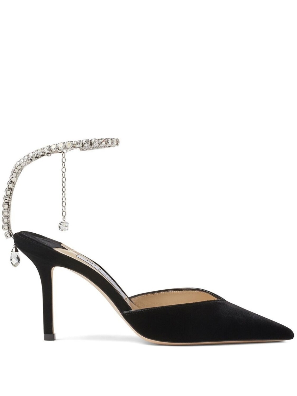 

Jimmy Choo туфли Saeda 85 с кристаллами, черный