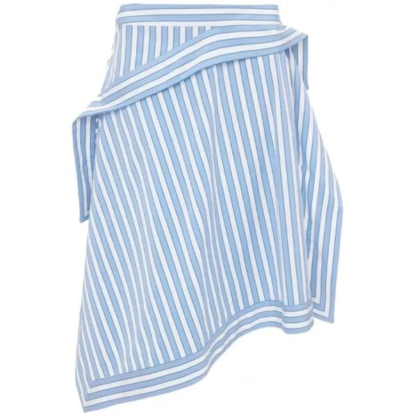 

Юбка multicolor striped mini skirt J.W. Anderson, синий