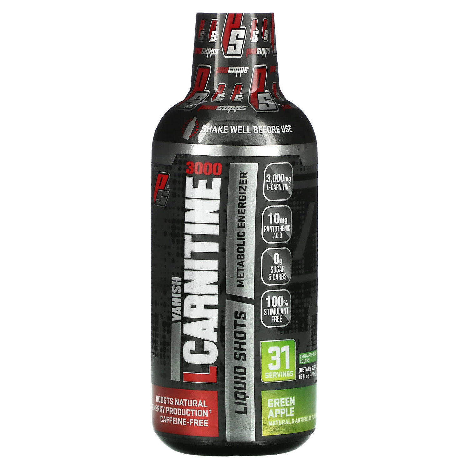 

L-карнитин 3000, зеленое яблоко, 16 жидких унций (473 мл), ProSupps