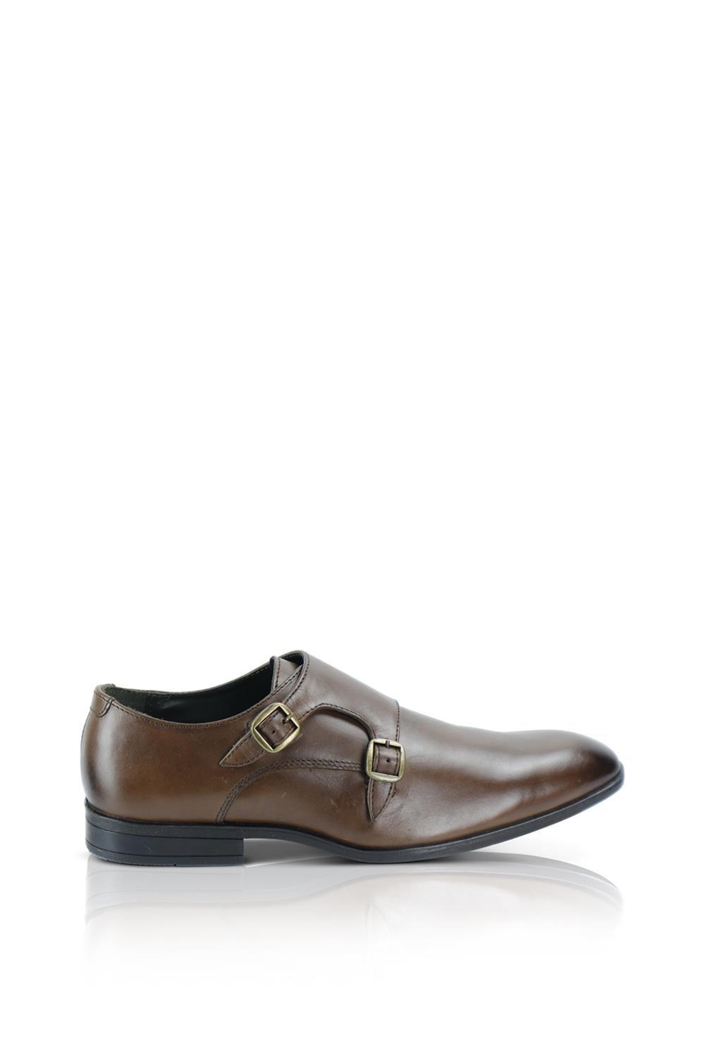 Кожаные туфли монки Bourne Silver Street London, коричневый