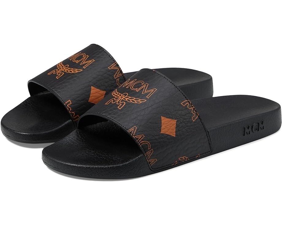 

Сандалии MCM Col Maxi Monogrammed VST Slide, черный