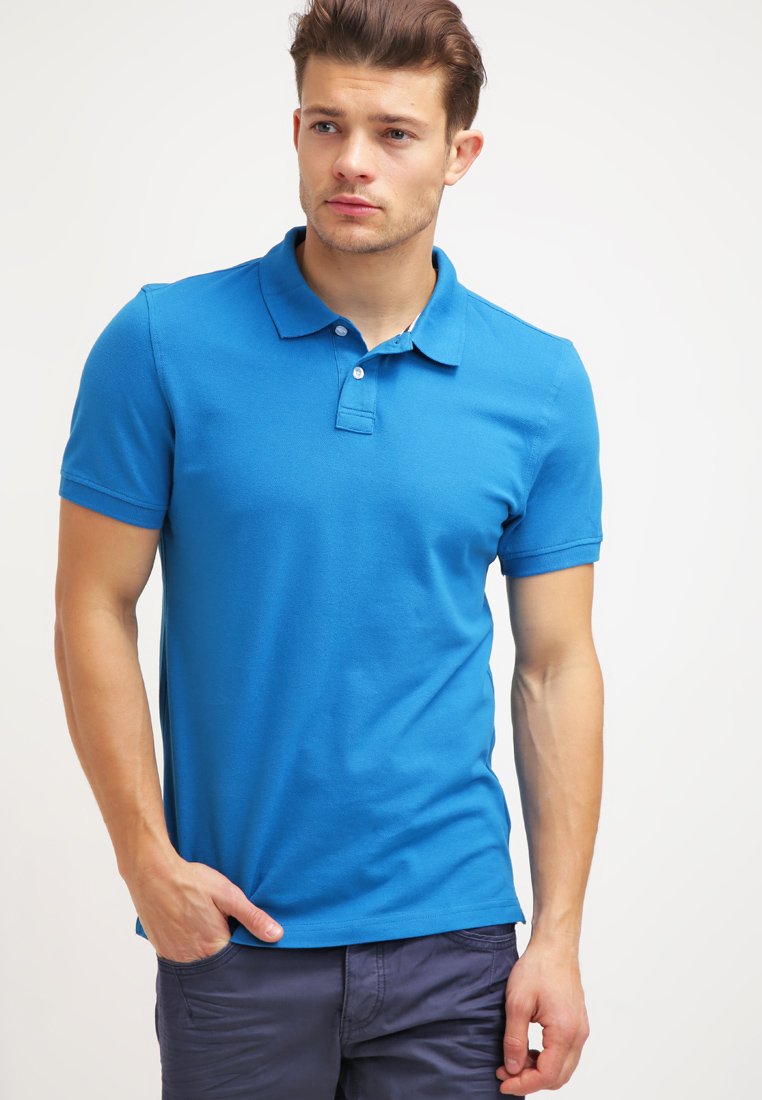 Рубашка-поло BASIC Pier One, синий
