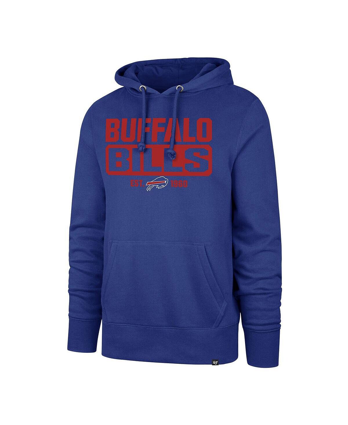 

Мужской пуловер с капюшоном Royal Buffalo Bills Box Out Headline '47 Brand