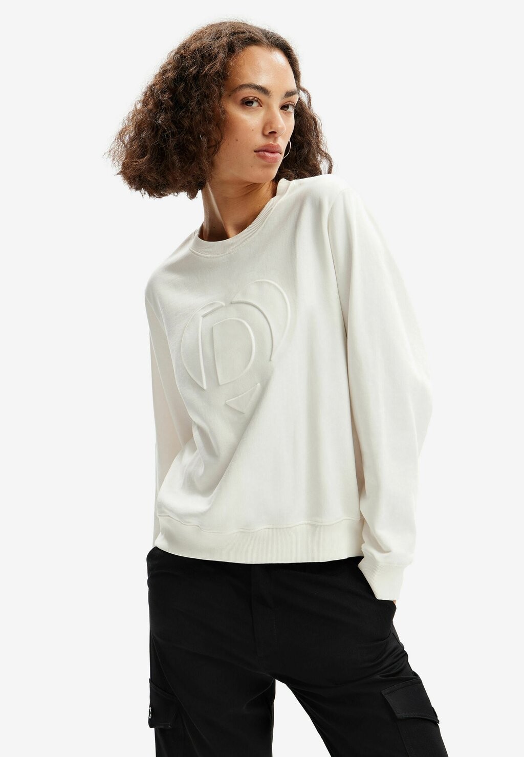 

Толстовка EMBOSSED IMAGOTYPE Desigual, цвет white