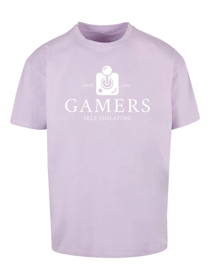 

Футболка F4NT4STIC Gamers Self Isolating Retro Gaming SEVENSQUARED, цвет lilac