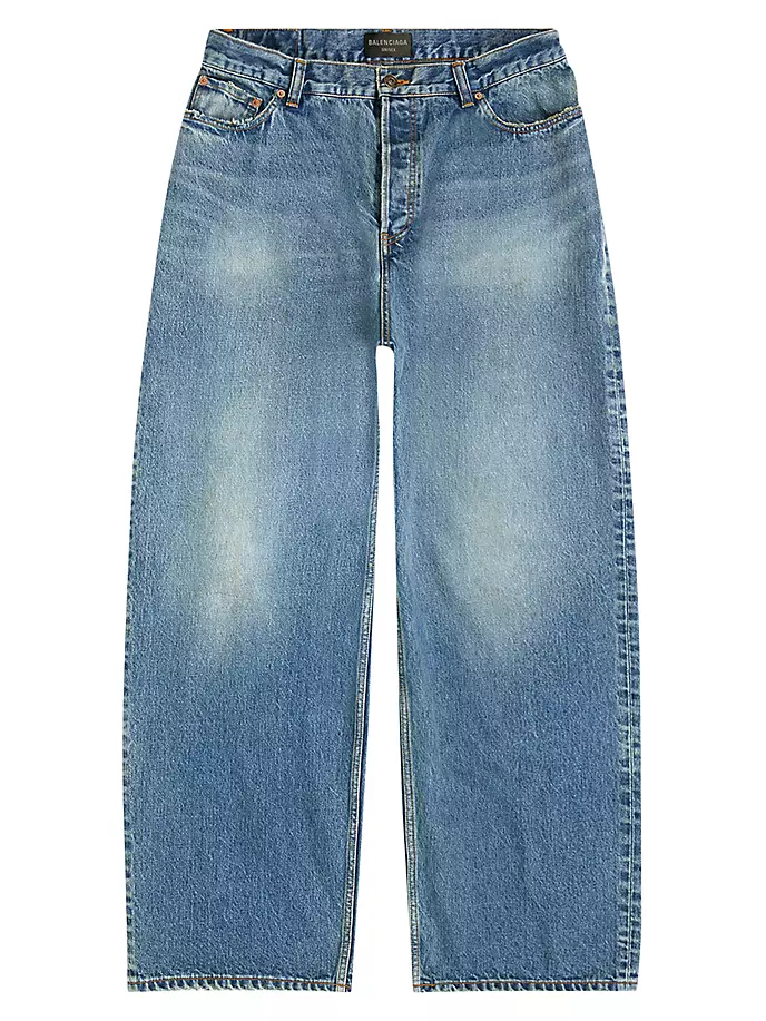 

Большие мешковатые джинсы Balenciaga, синий