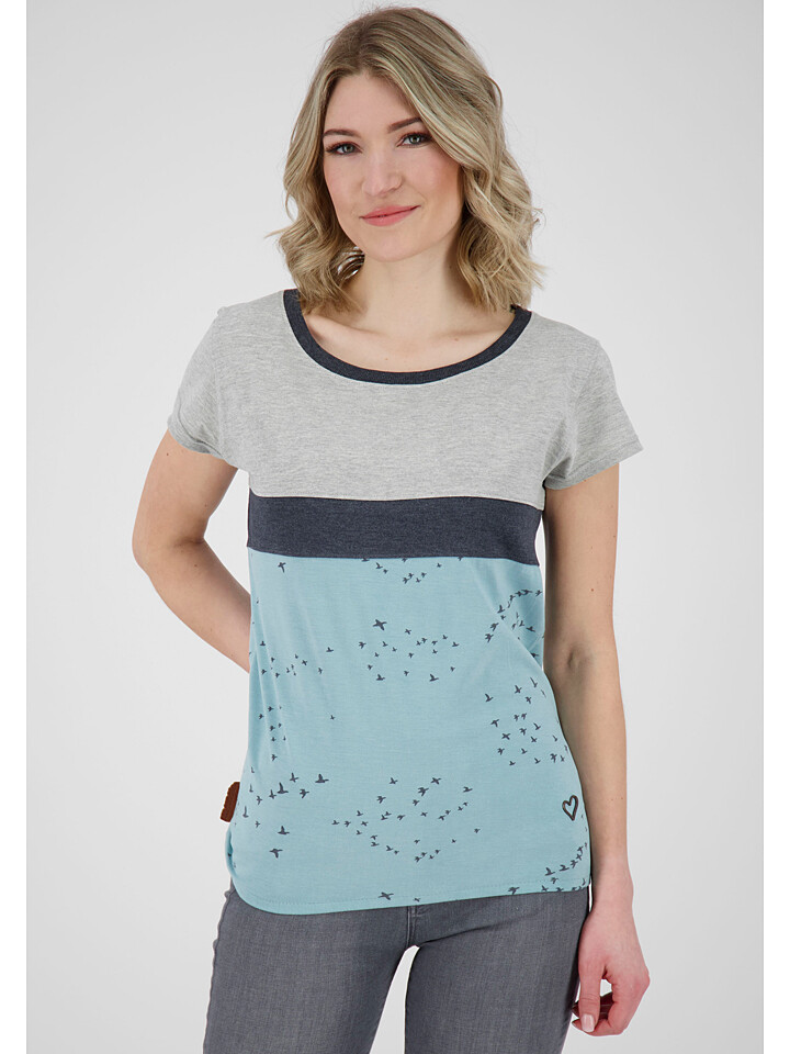 

Футболка alife and kickin, цвет Grau/Hellblau