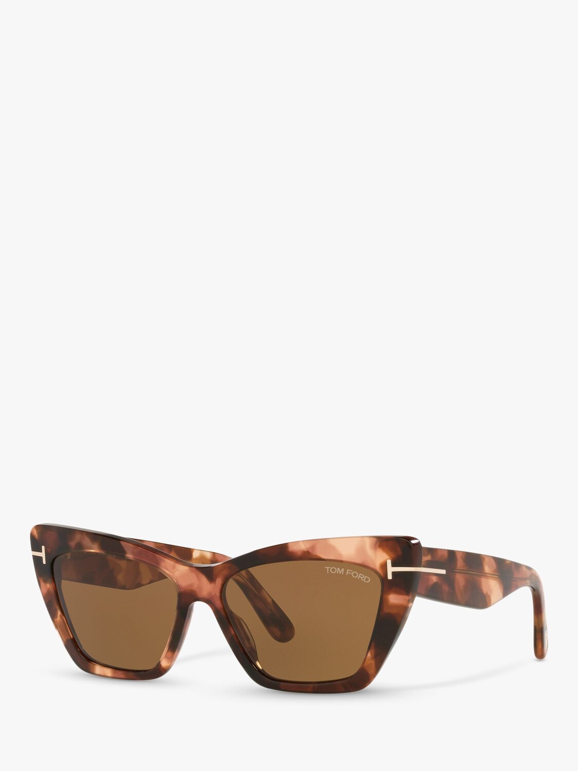 

FT0871 Женские солнцезащитные очки Wyatt кошачий глаз TOM FORD, черепаховый/коричневый