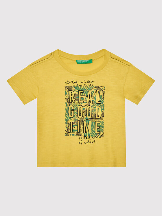 

Футболка стандартного кроя United Colors Of Benetton, желтый