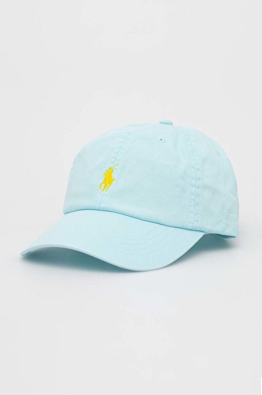 

Хлопковая бейсболка Polo Ralph Lauren, бирюзовый
