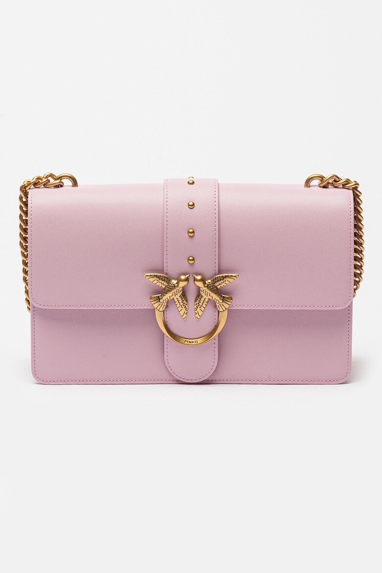 

Love One Классическая кожаная сумка Pinko, розовый