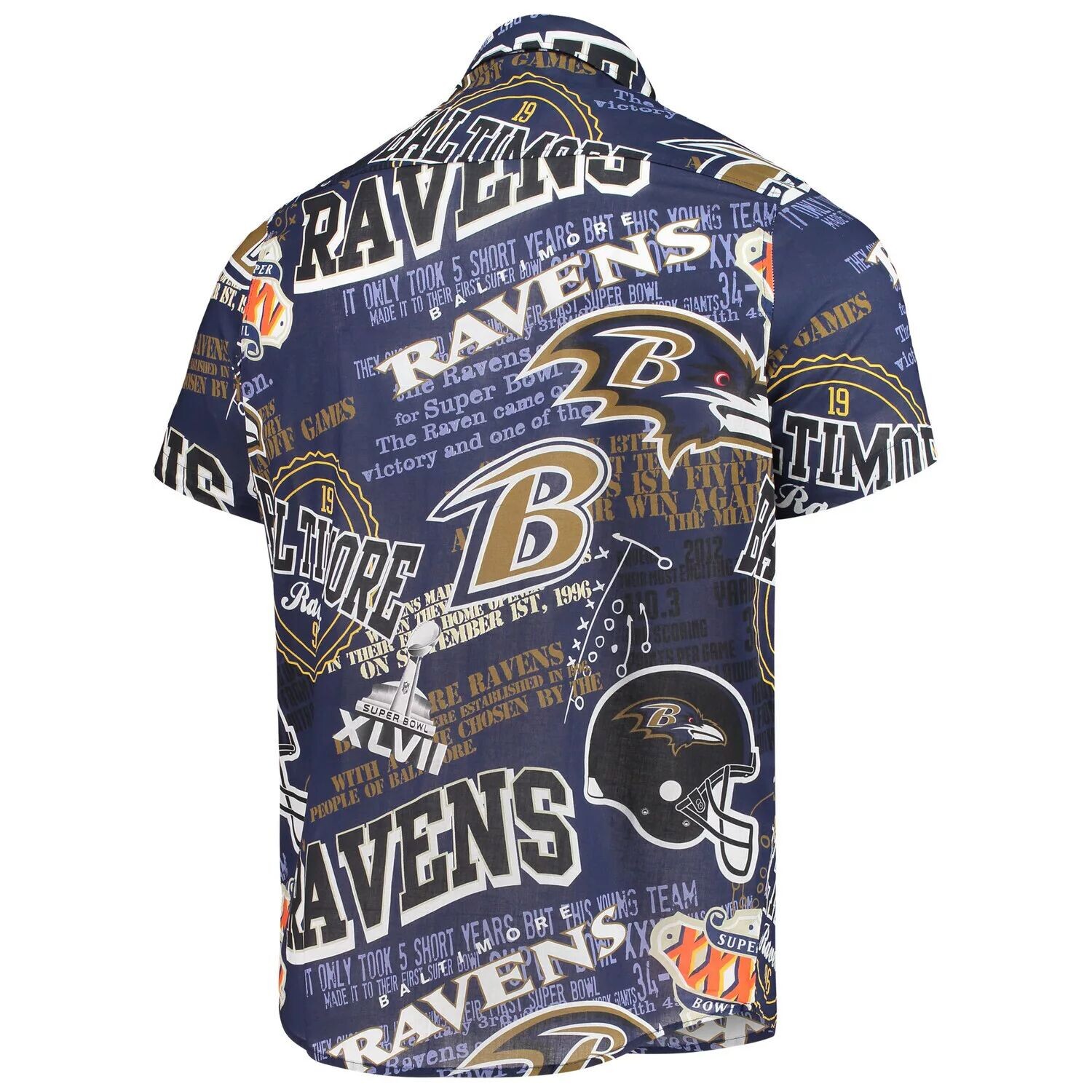 

Мужская рубашка на пуговицах фиолетового цвета Baltimore Ravens FOCO