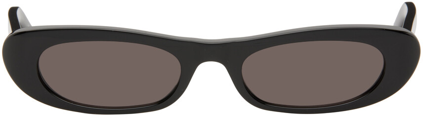 

Черные блестящие солнцезащитные очки оттенка SL 557 Saint Laurent