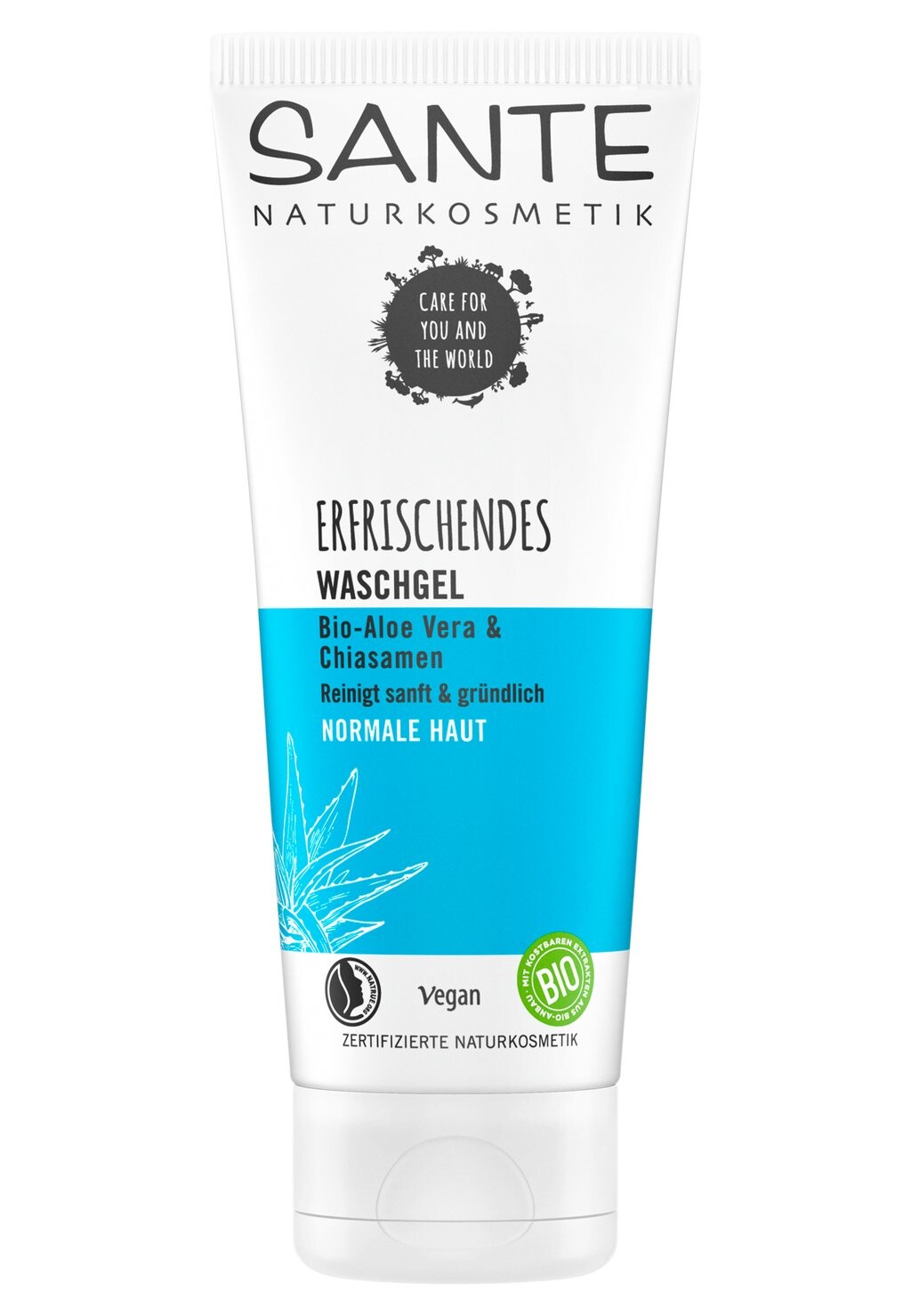 

Очищающее средство Refreshing Cleansing Gel Organic Aloe Vera & Chia Seeds Sante
