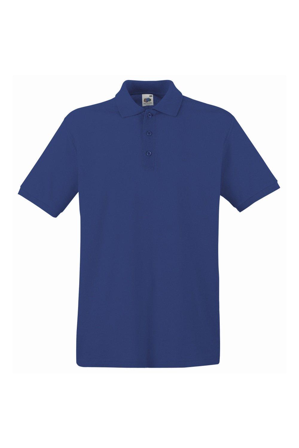 Рубашка поло премиум-класса с короткими рукавами , темно-синий Fruit of the Loom