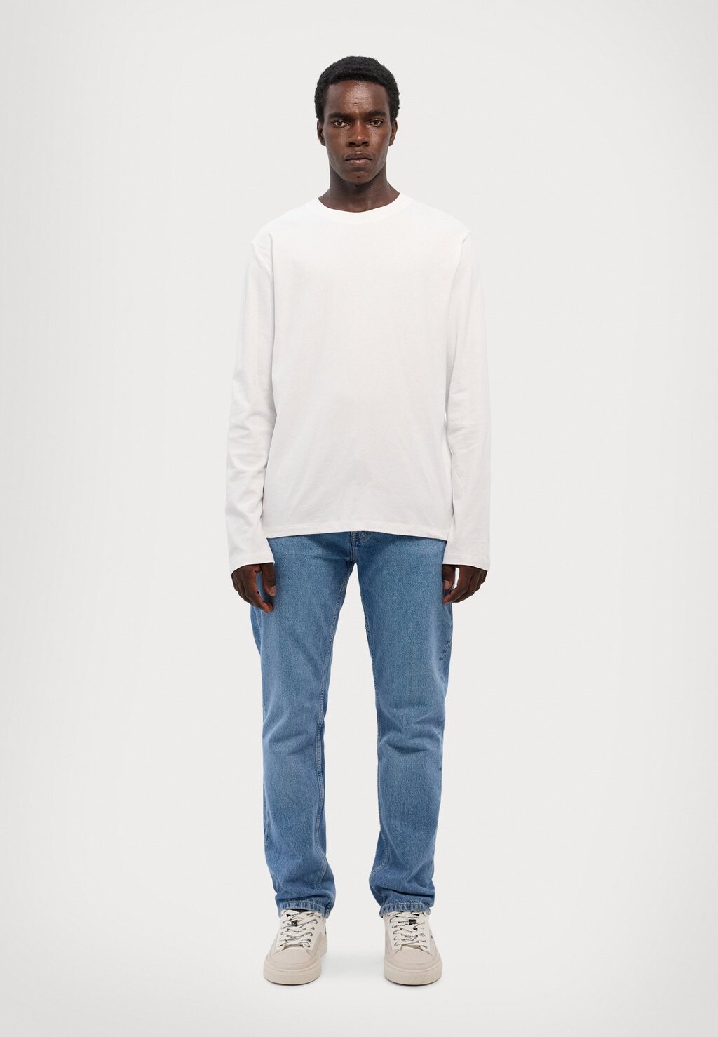 

Рубашка с длинным рукавом SLEEK LOGO TEE LONG SLEEVE sandro, белый