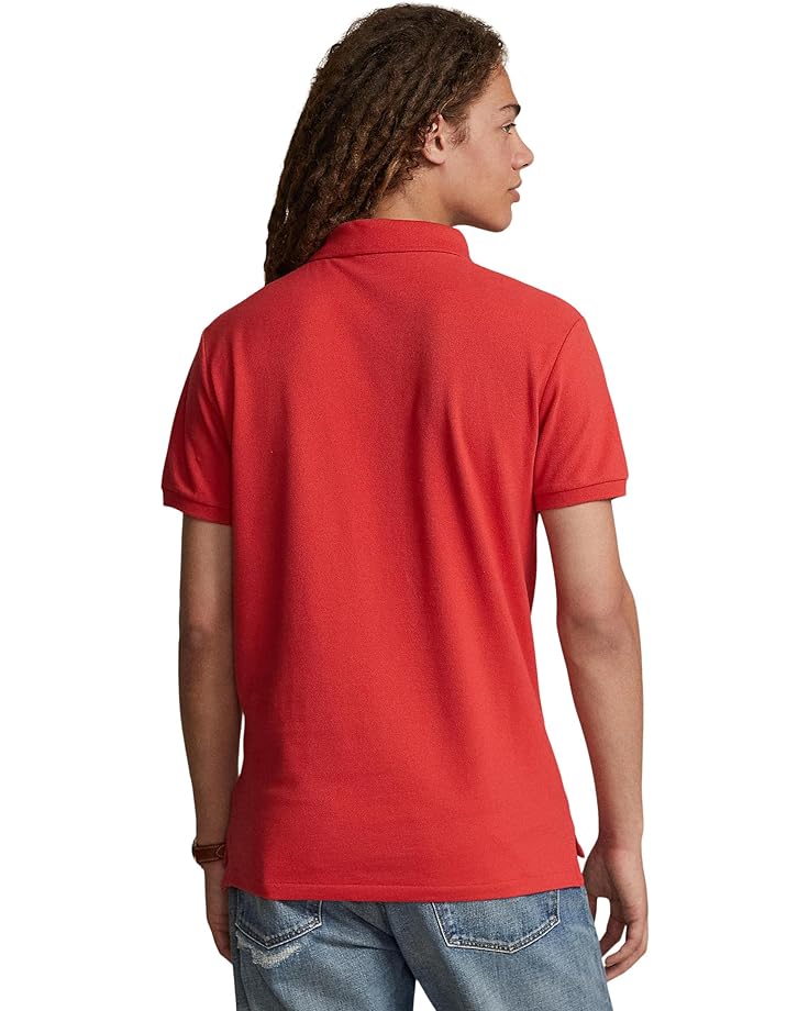 Поло Polo Ralph Lauren Custom Slim Fit Mesh Polo Shirt, цвет Post Red поло polo ralph lauren custom slim fit mesh polo цвет ralph lauren 2000 red