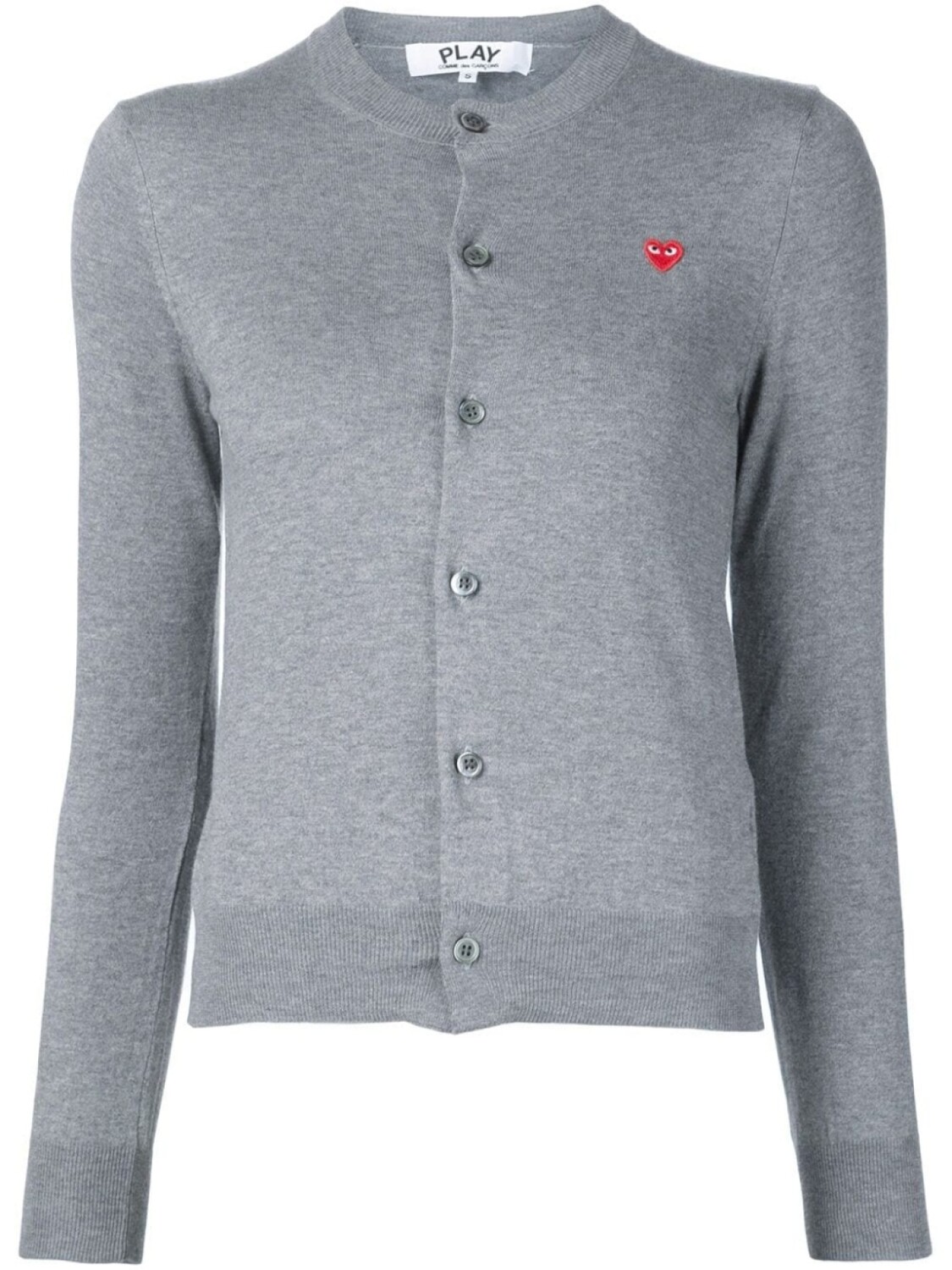 

Кардиган с вышивкой сердца Comme Des Garçons Play, серый