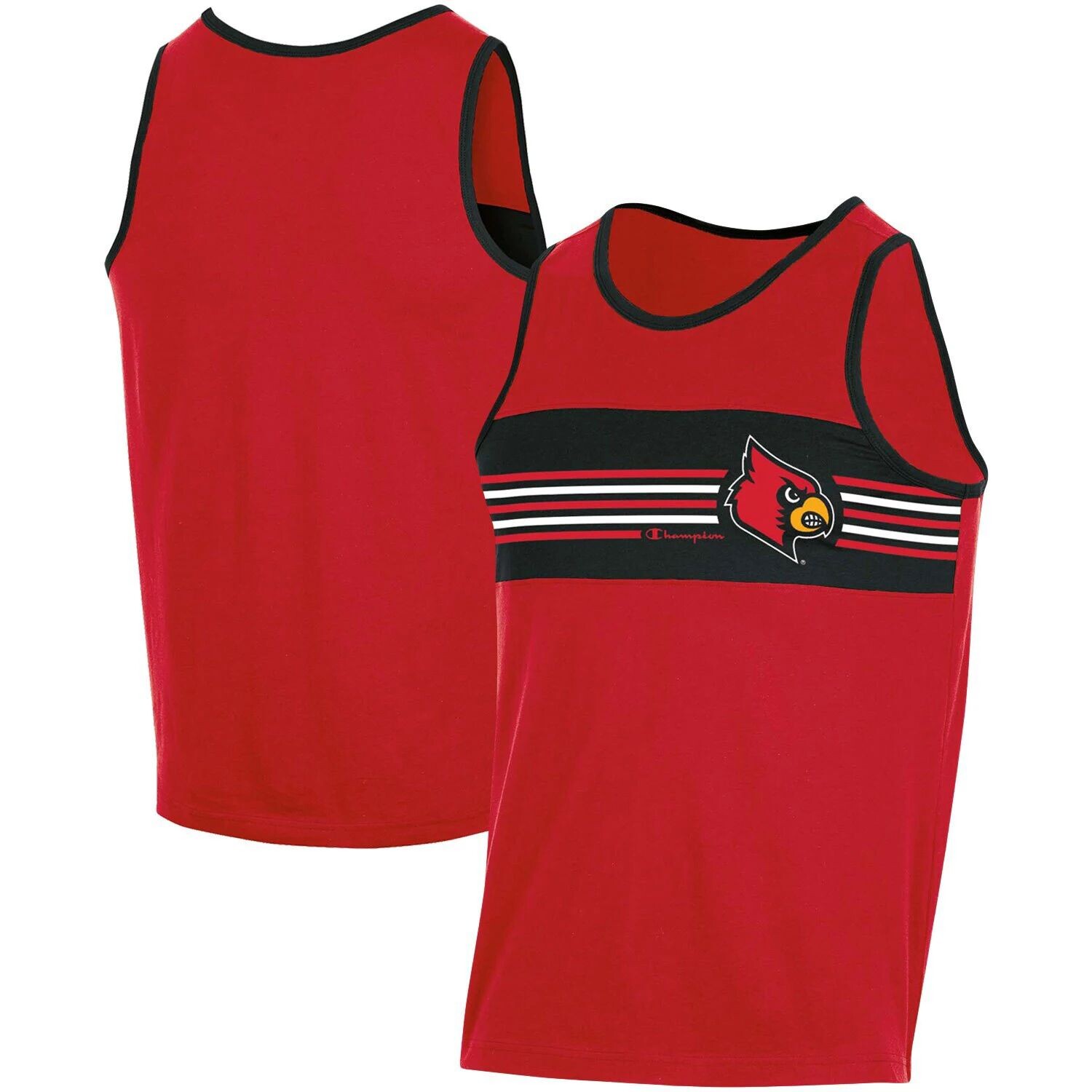 

Мужская красная майка Champion Louisville Cardinals с цветными блоками
